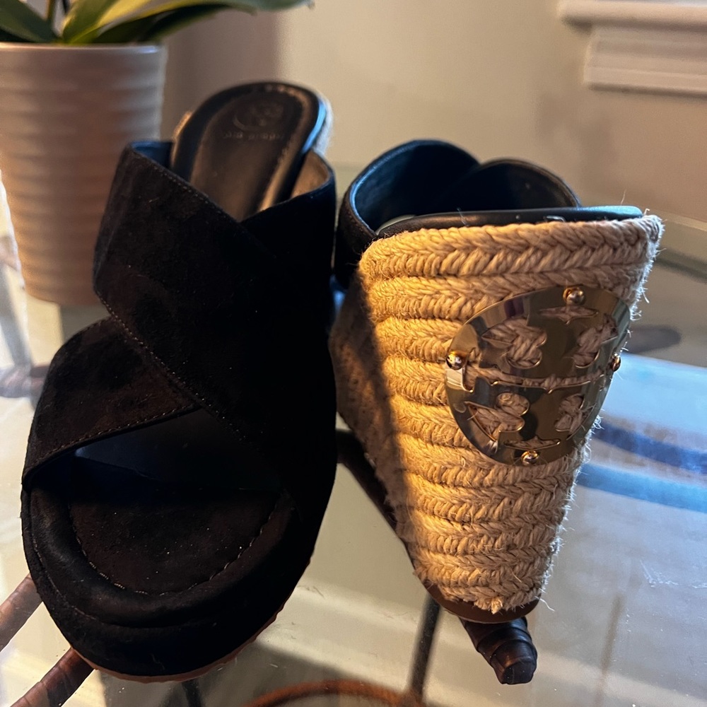 Tory Burch Bailey 110mm wedge platform espadrilles